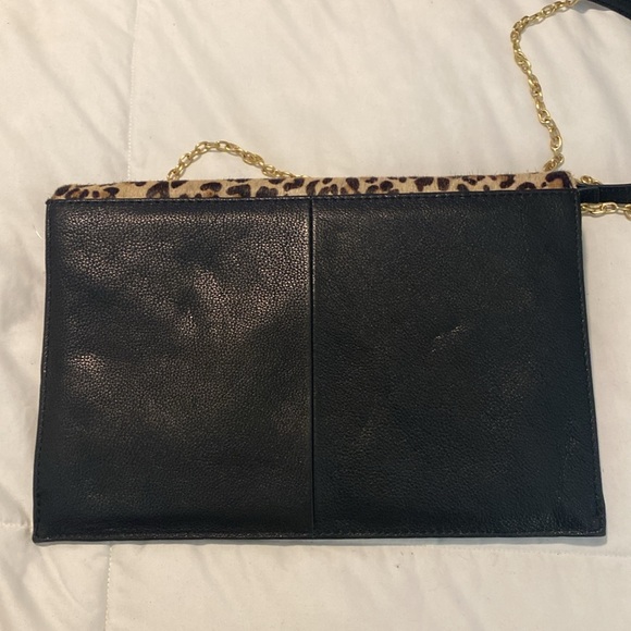 Silpada leather with leopard flap crossbody - Picture 3 of 5